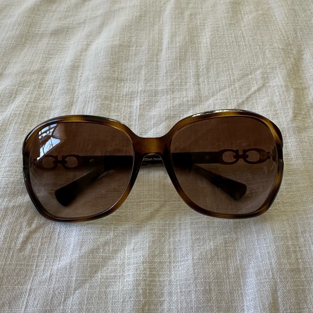 Coach Brown Oversized Sunglasses